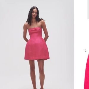 Aje Baret strapless mini dress